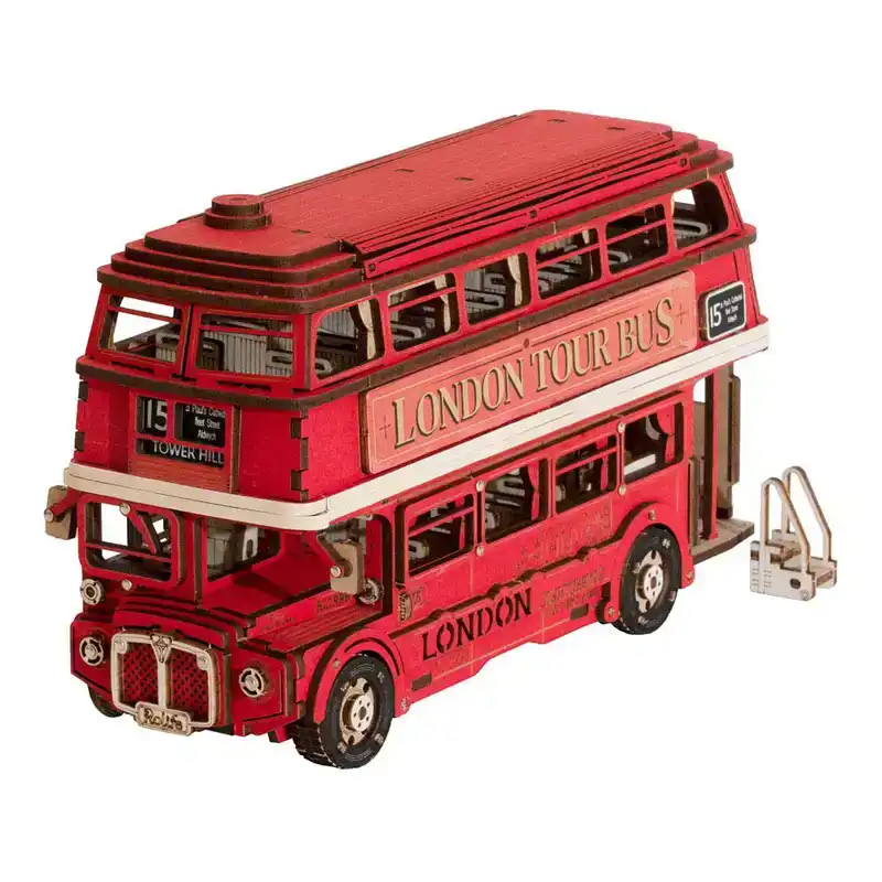 Robotime London Tour Bus