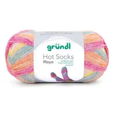 Hot Socks playa 05 oranje/geel/groen/roze