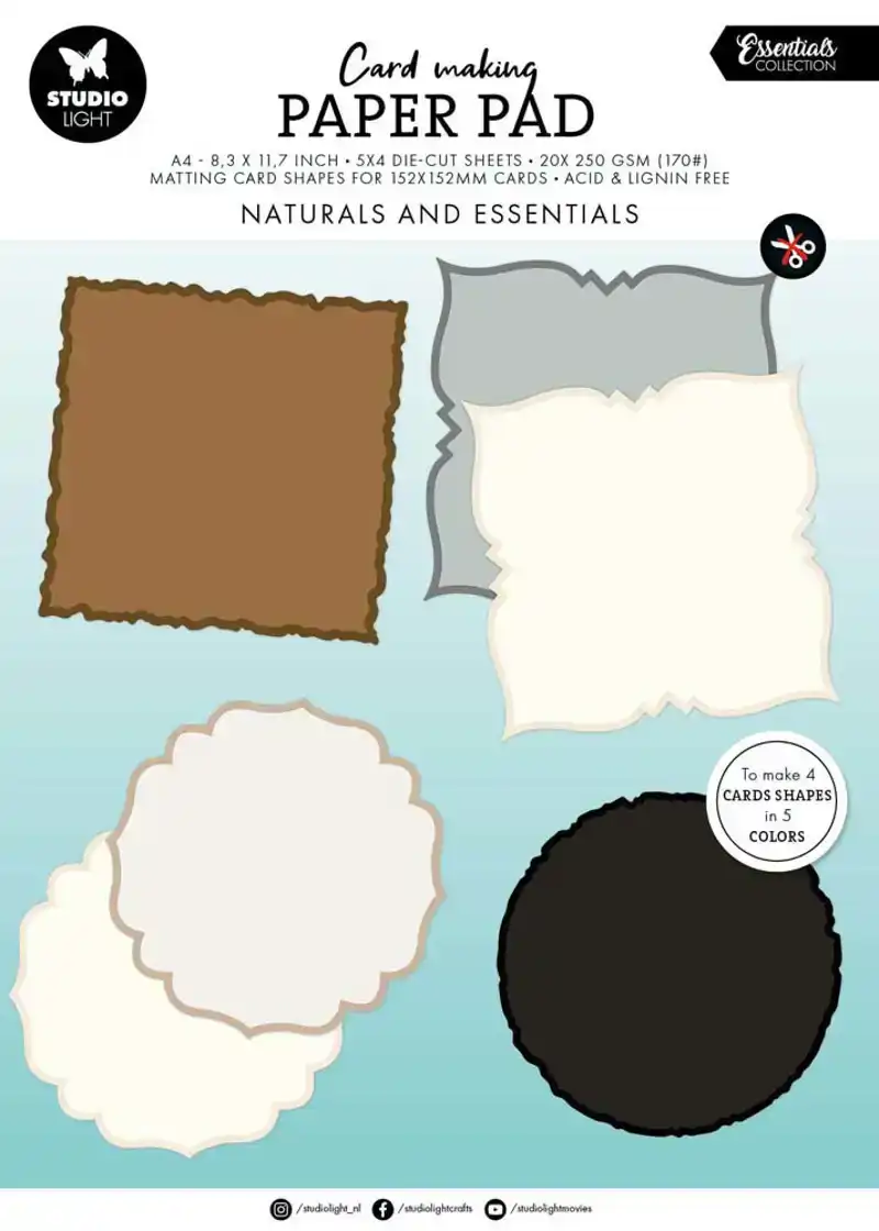Studio Light Essentials Card Making Pad Naturals 152x152 cm
