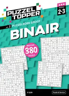 Puzzelboek groot binair 2-3 punten nr.2 puzzeltopper