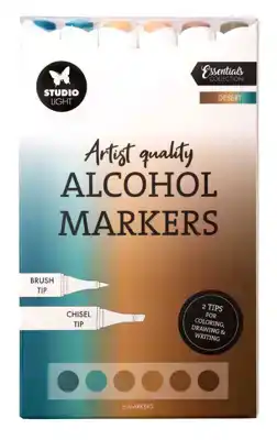 Studio Light Alcohol Markers desert essentials 6 stuks