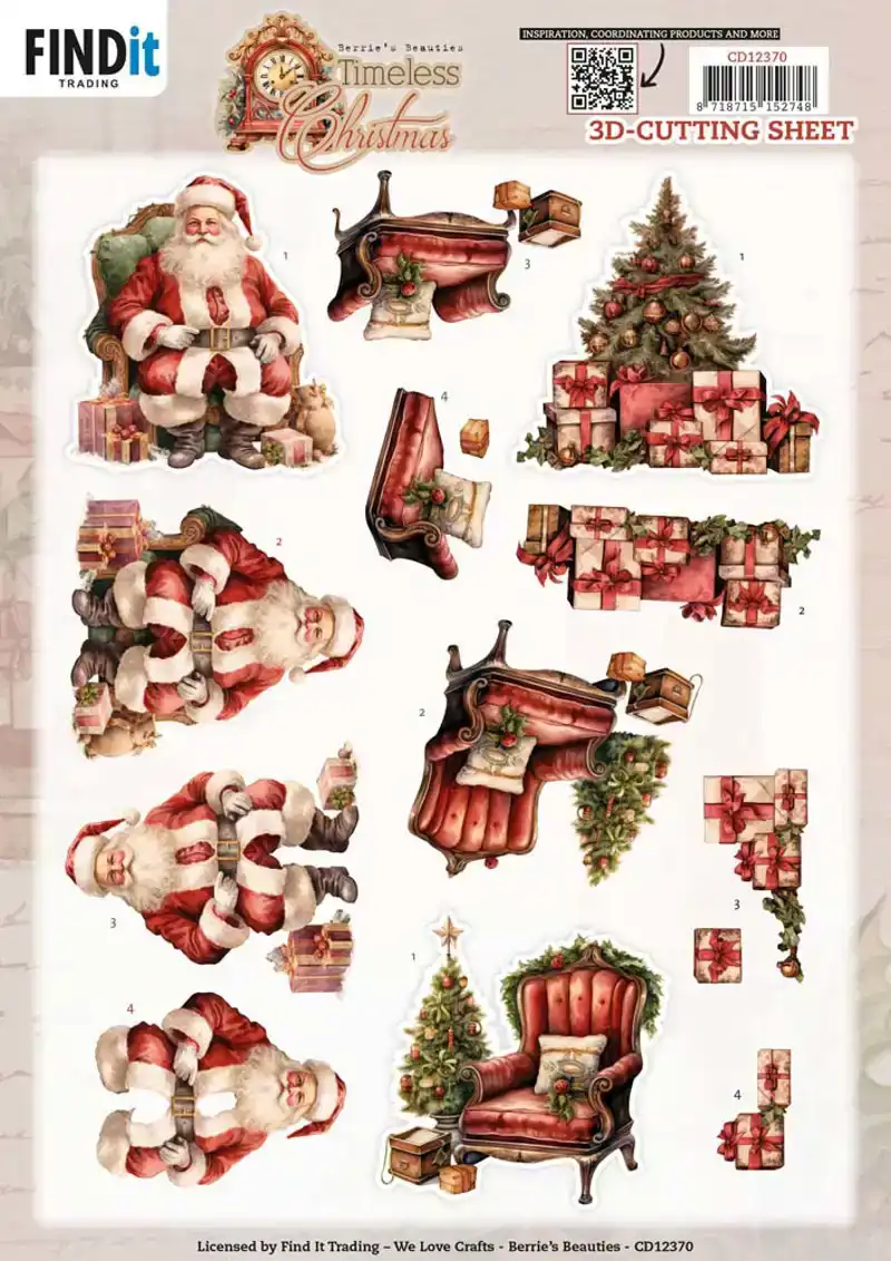 Berries Beauties timeless christmas knipvelset timeless tree/candle