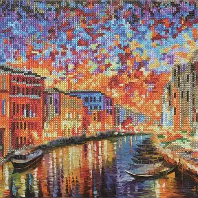 Crystal Art Kit 30x30cm Grand Canal Venice Partial