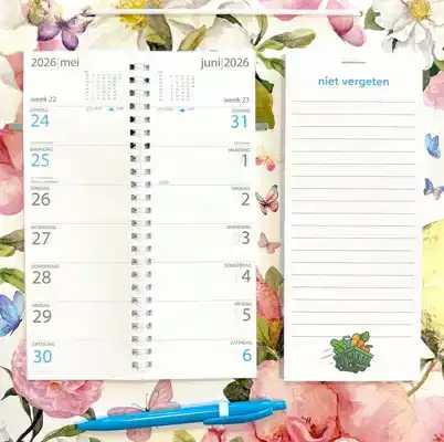 Omleg week kalender 2026 spec. boodschappen