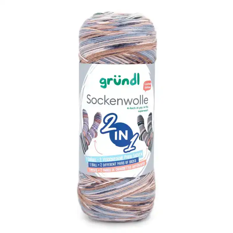 Sokkenwol 05 1 bol voor 2 paar sokken