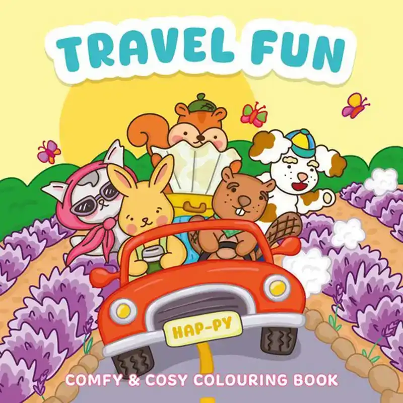Travel fun - Comfy & cute colouring