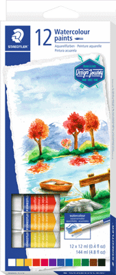 Staedtler aquarel verf set 12 tubes 12ml DJ