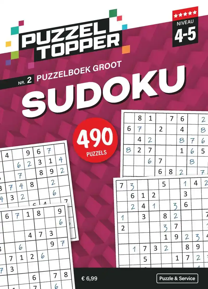 Puzzelboek groot Sudoku 4-5 punt nr2
