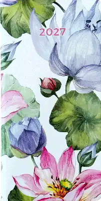 Zakagenda staand 2027 bloemen