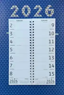 Omleg week kalender 2026 Business blue