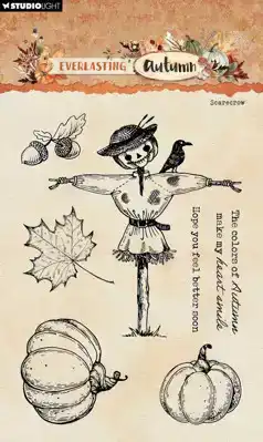 Studio Light everlasting Autumn clear stamp scarecrow