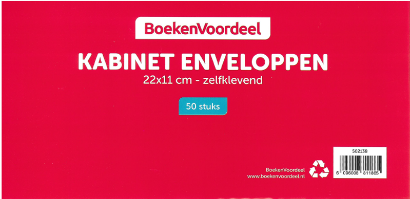 Envelop DL Kabinet 50st zelfklevend