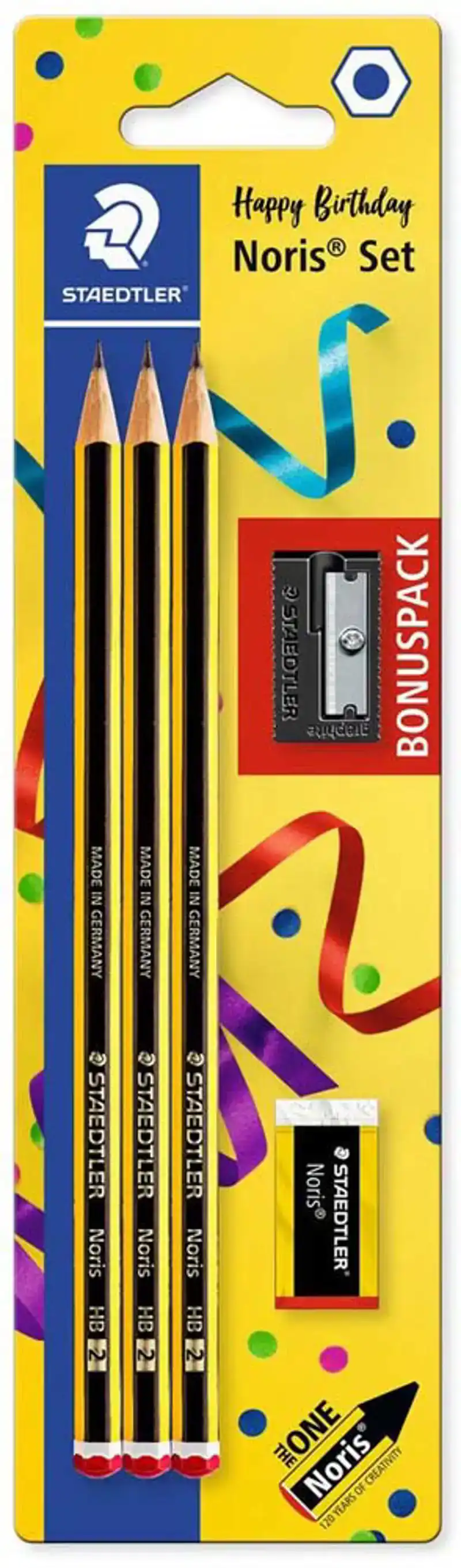 Noris potlood blister - potloden, gum, slijper
