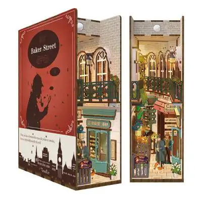 Tonecheer DIY Book Nook Baker Street Bookend