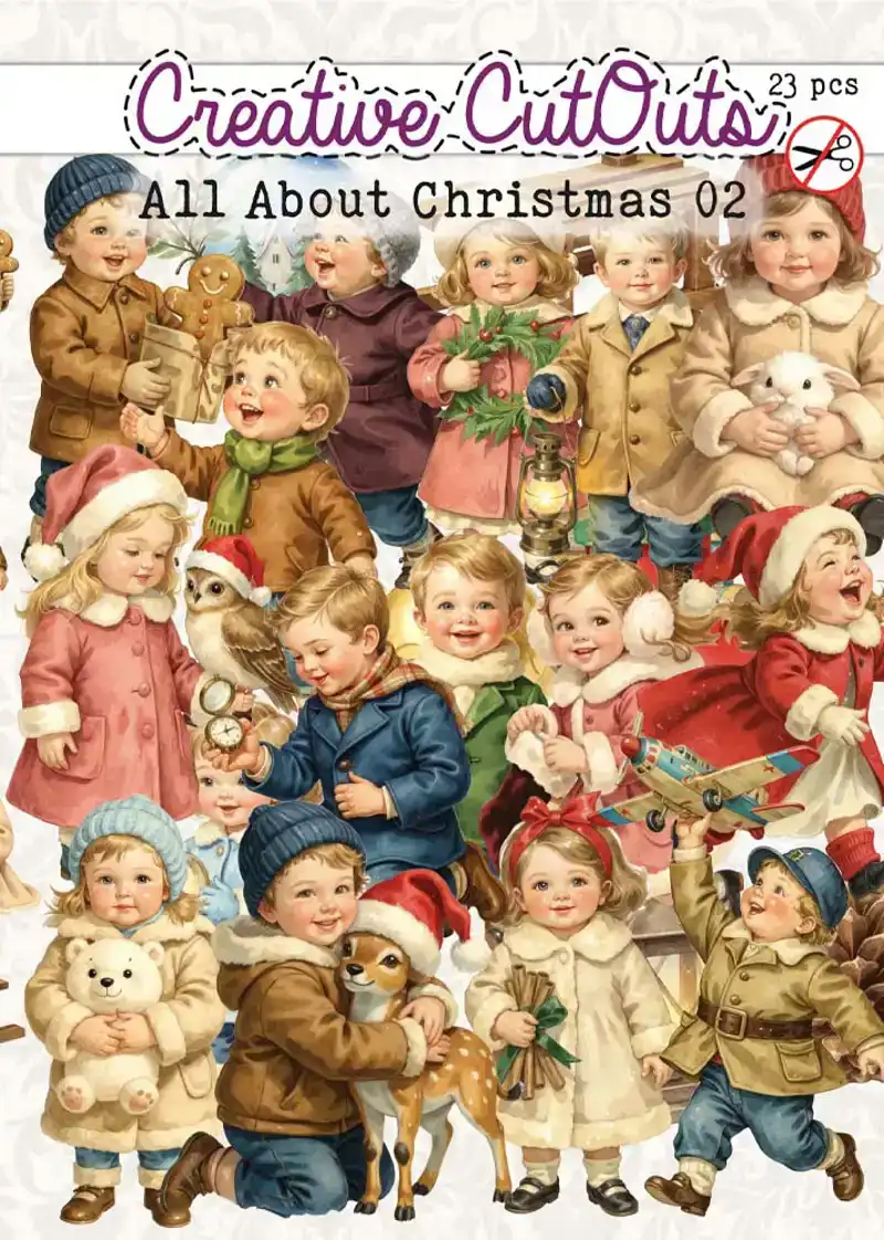 All About Christmas 02 Stansplaatjes 23 stuks