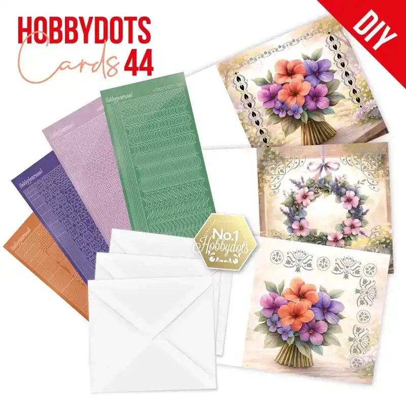 Hobbydots Cards 44 Sunny Garden Florals