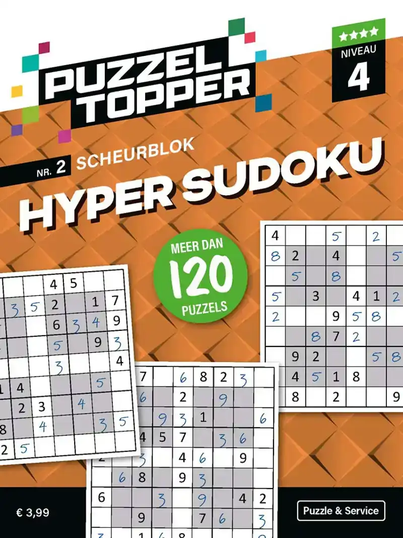 Puzzelblok Hyper Sudoku 4 punt nr2