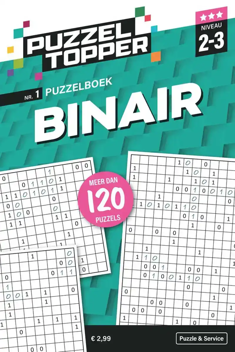 96 pag. binair 2-3 stippen nr.1 puzzeltopper