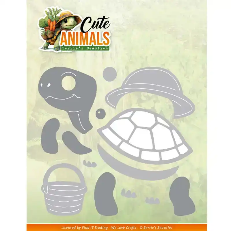 3D Pushout Sheet Berries Beauties Cute Animals Turtles