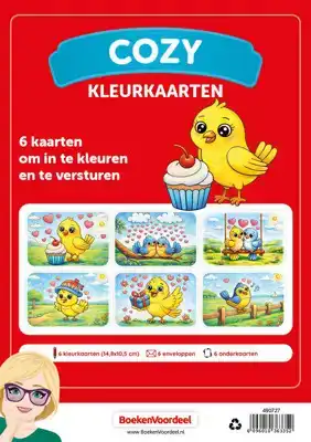 Cozy Kleurkaarten Schattige Eendjes