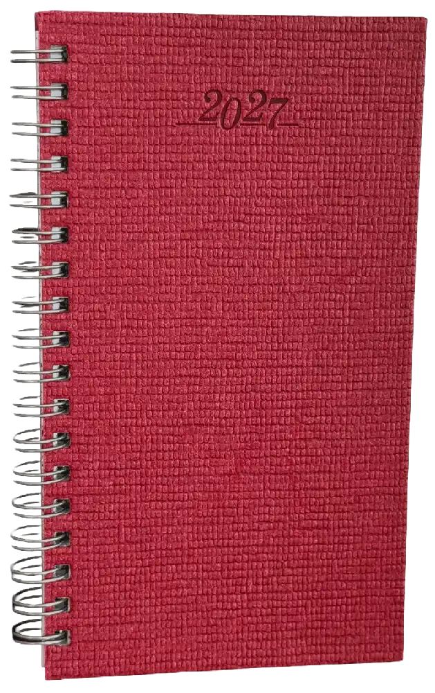 Zakagenda staand wire-o 2027 rood
