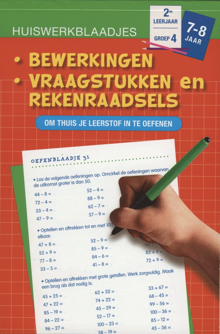 Huiswerkblaadjes 7 tot 8 Jaar Bewerking