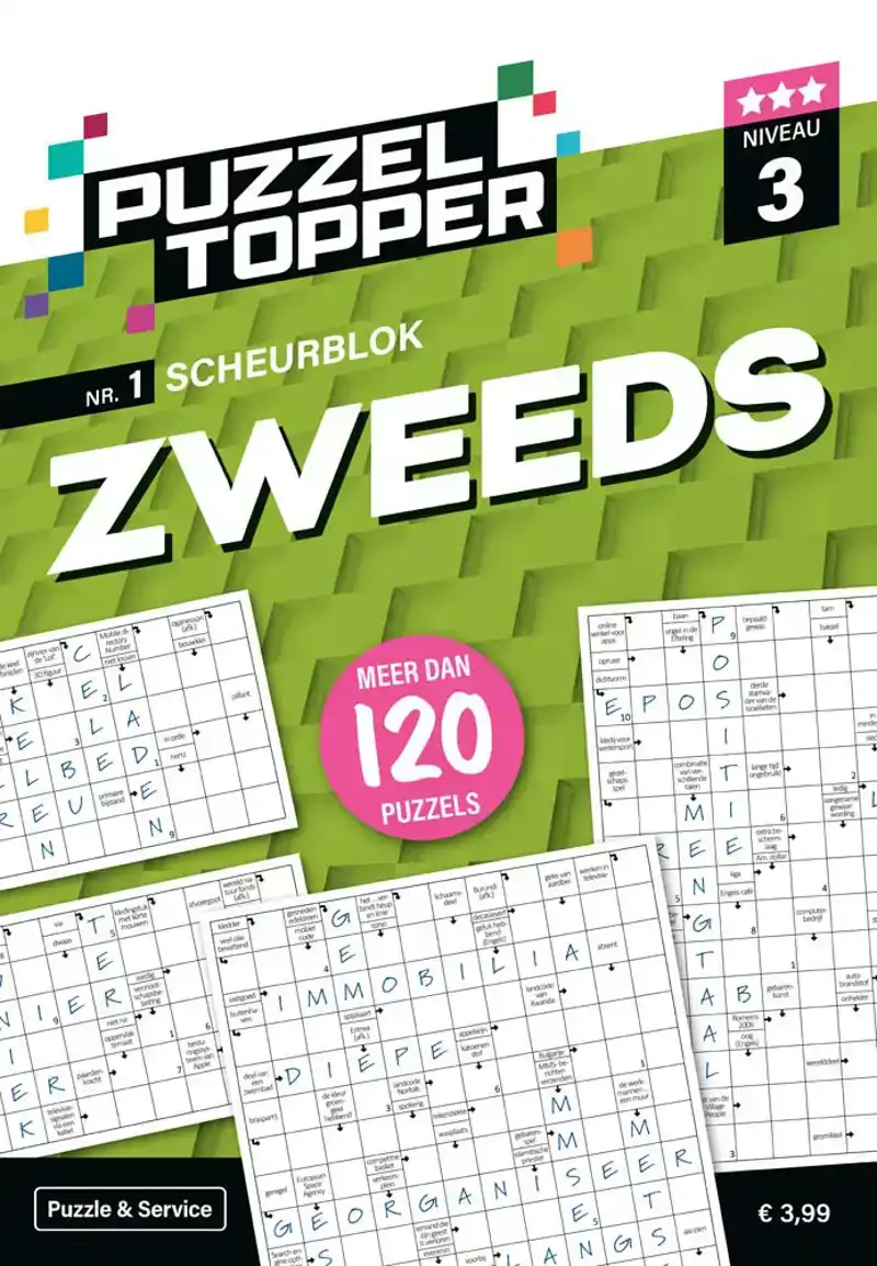 Puzzelblok Zweeds 3 punt nr1 Puzzeltopper