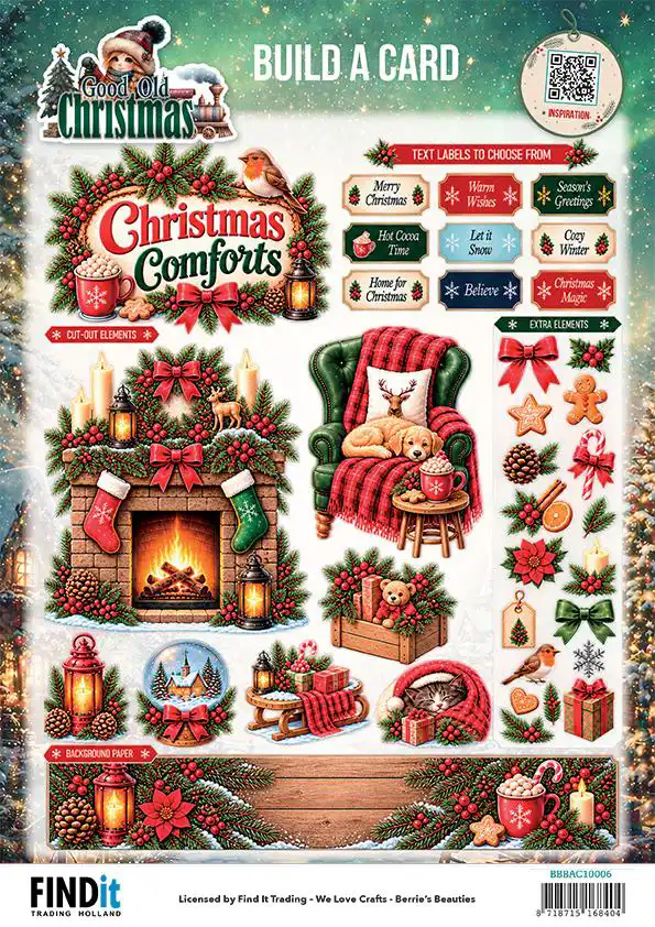 Berrie's Beauties Build A Card Good Old Christmas Christmas Comforts