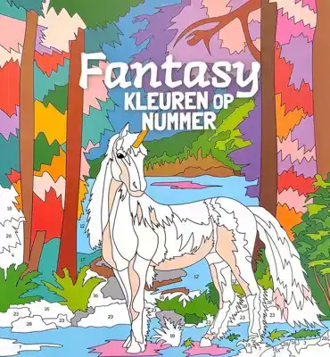 Kleuren op nummer Fantasy