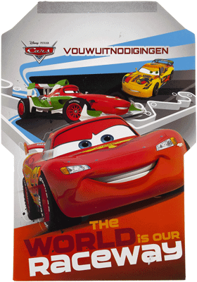 Cars Vouwuitnodigingen