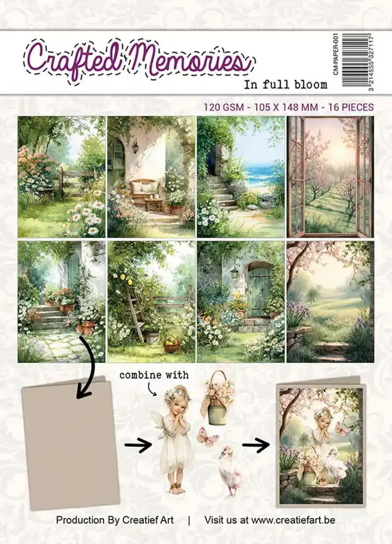 In Full Bloom A6 collagepapier