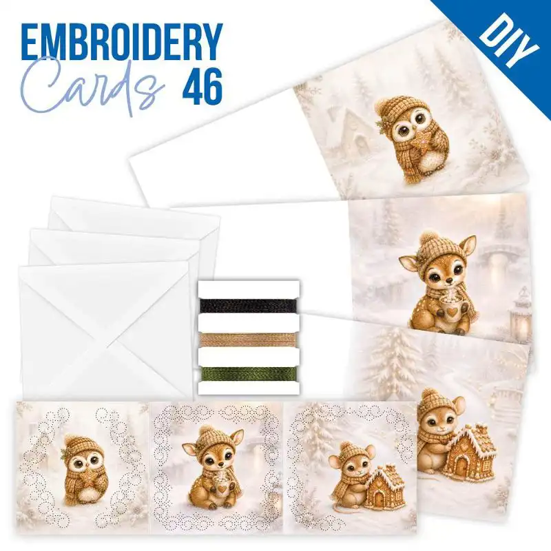 Stitch and Do Cards 46 Christmas Woodland Goods
