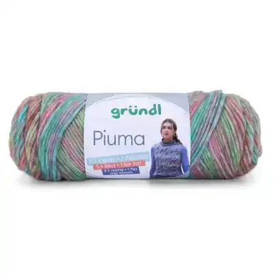 Grundl Piuma garen 05 blauw/paars/groen