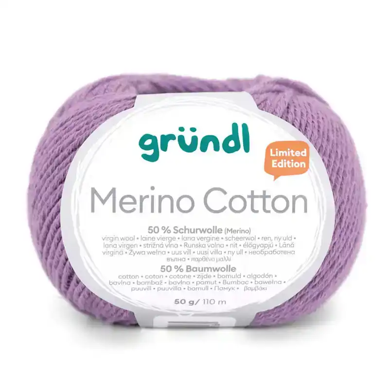 Merino katoen lavendel