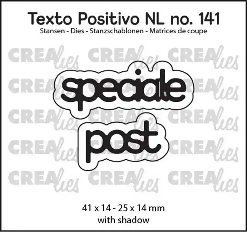 Crealies texto positivo speciale post