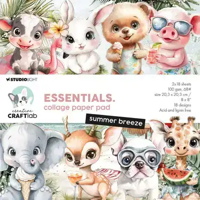 Creative Craftlab Essentials Summer Breeze 8x8 Inch Paper Pad