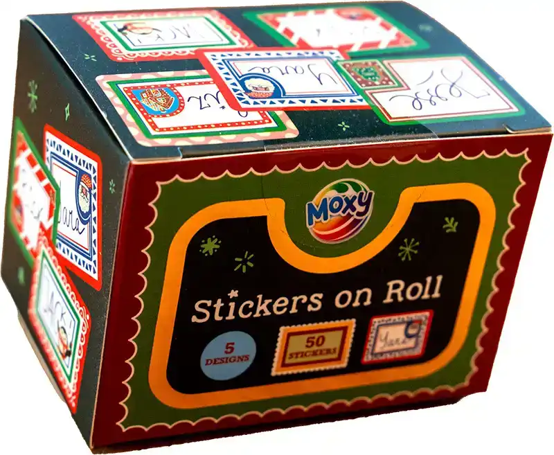 50 Kerstlabels op rol