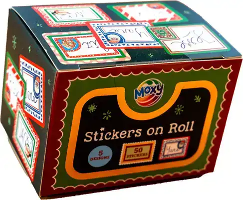 50 Kerstlabels op rol