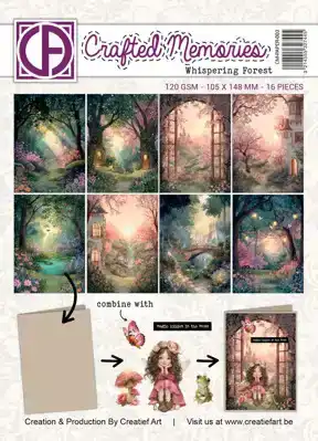 A6 Collagepapier Whispering Forest