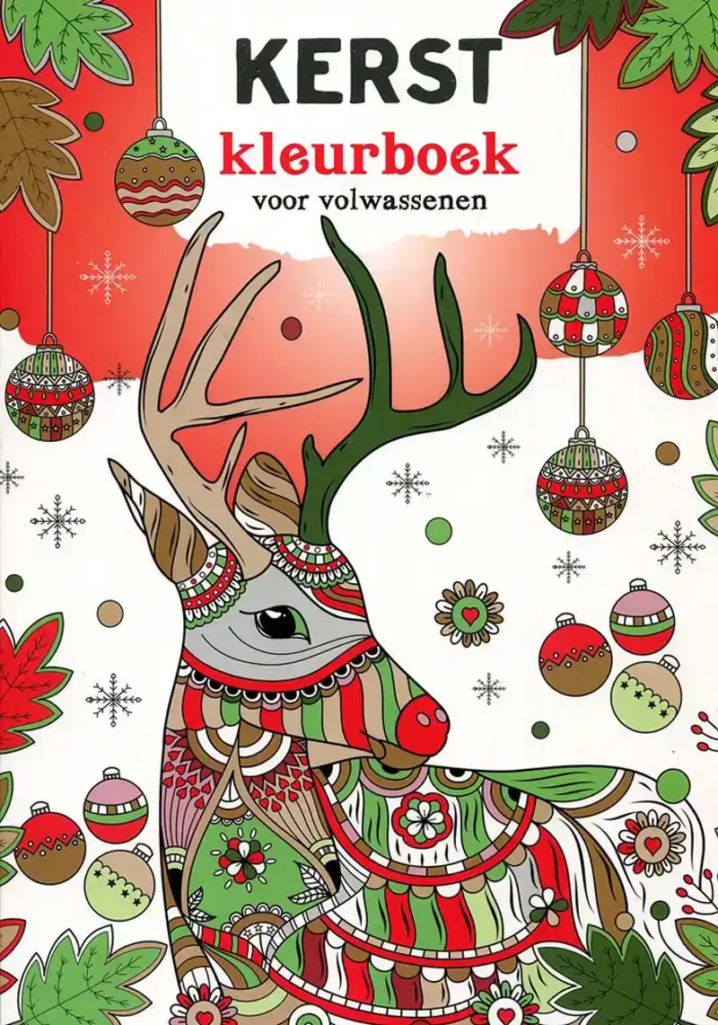 Kerst kleurboek voor volwassenen