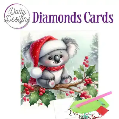 Dotty designs diamond cards christmas koala