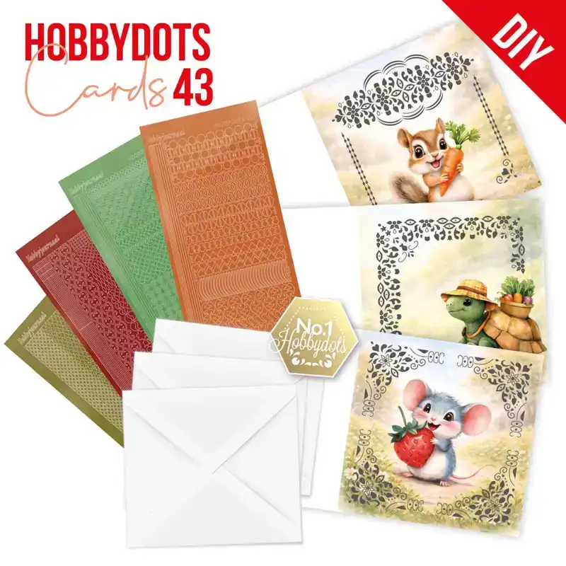Hobbydots Cards 43 Cute Garden Friends