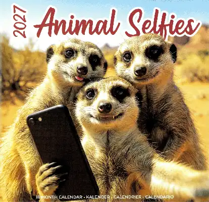 Kalender 2027: animal selfies