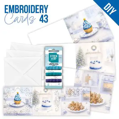 Stitch and Do Cards 43 Blue Christmas Treats