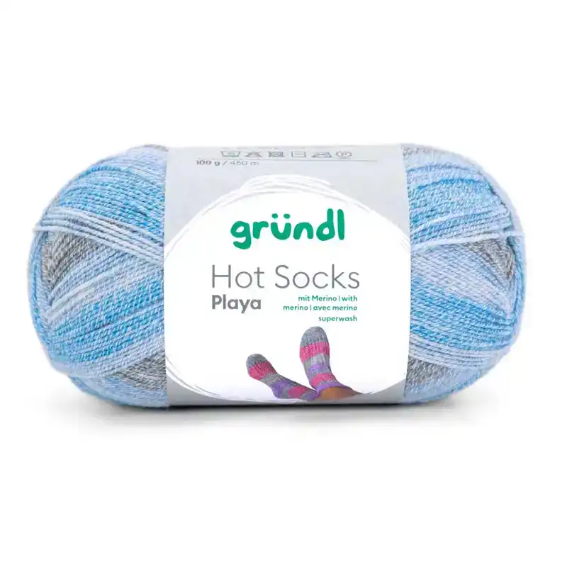 Hot Socks playa 03 blauw/grijs