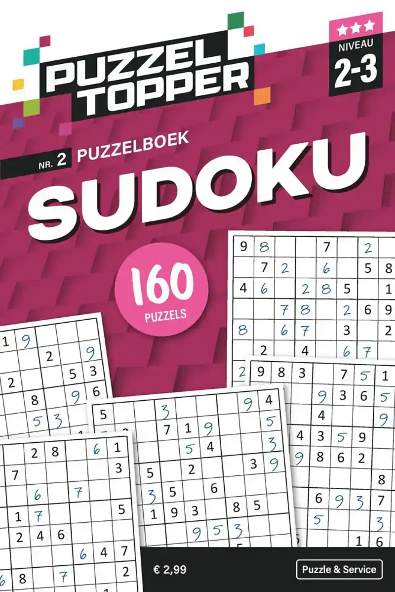 96 pag. sudoku 2-3 stippen nr.2 puzzeltopper