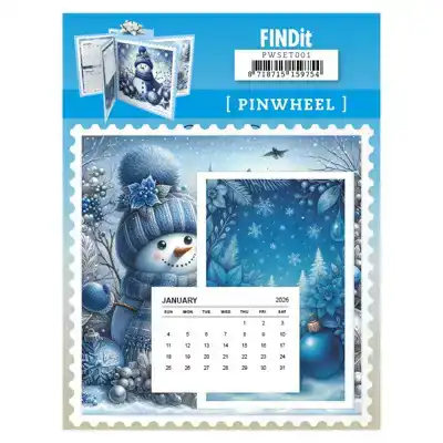 Pinwheel winter snowmen