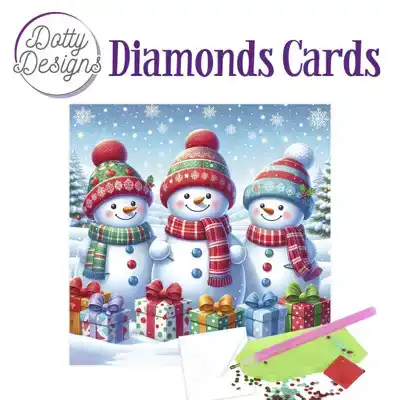 Dotty Designs Diamond cards snowmen