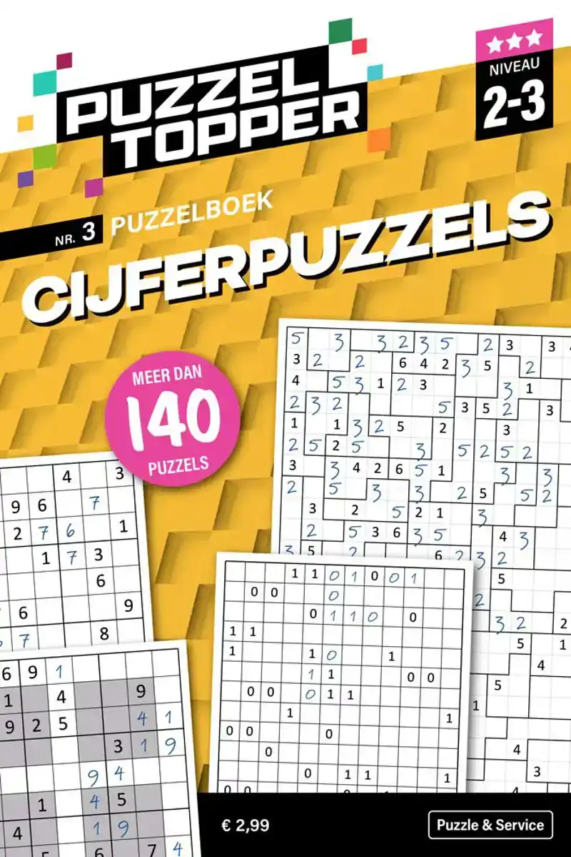 96 pag. Cijferpuzzel 2-3 stip nr3 Puzzeltopper