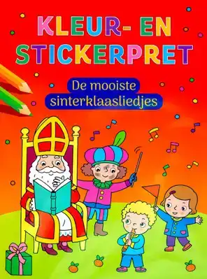 Kleur- en stickerboek Sinterklaasliedjes